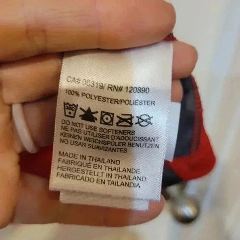 𝅺Wilson Men's Red/White/Black Quick Dry Short Sleeve Shirt - Picture 9 of 9